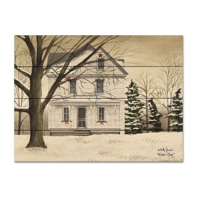 Courtside Market Winter Porch Wood Pallet Wall Art Bed Bath Beyond