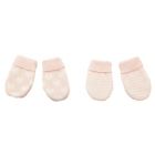 Alternate image 0 for NYGB&trade; Newborn 2-Pack Hearts and Stripes Scratch Mittens in Petal Pink