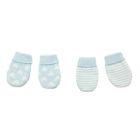 Alternate image 0 for NYGB&trade; Newborn 2-Pack Stars and Stripes Scratch Mittens in Pastel Blue