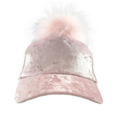 faux fur baseball cap