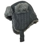 Alternate image 0 for Toby Fairy&trade; Newborn Fisherman Cable Knit Trapper Hat in Grey