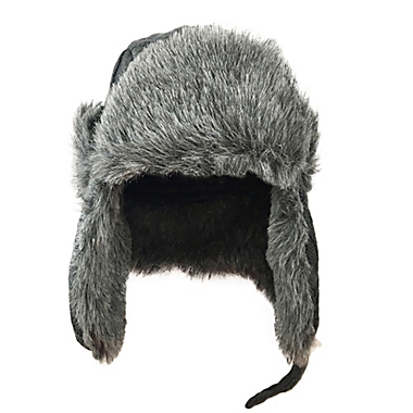 Toby Fairy&trade; Toddler Fisherman Cable Knit Trapper Hat in Grey. View a larger version of this product image.