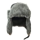 Alternate image 1 for Toby Fairy&trade; Newborn Fisherman Cable Knit Trapper Hat in Grey