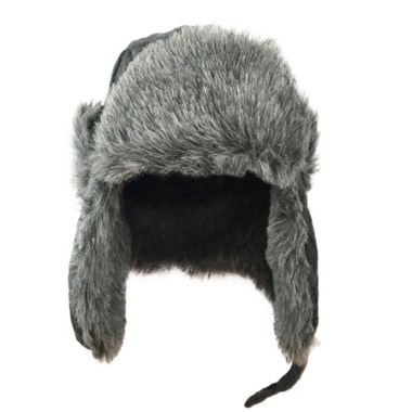 Toby Fairy&trade; Newborn Fisherman Cable Knit Trapper Hat in Grey. View a larger version of this product image.