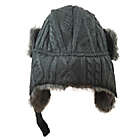 Alternate image 2 for Toby Fairy&trade; Toddler Fisherman Cable Knit Trapper Hat in Grey