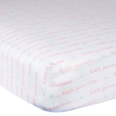 pink fitted crib sheet