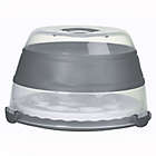 Alternate image 1 for prepworks&reg; Collapsible Cupcake and Cake Carrier in Grey