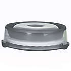 Alternate image 2 for prepworks&reg; Collapsible Cupcake and Cake Carrier in Grey