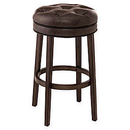 Hillsdale Furniture Krauss Backless Swivel Counter Stool in Charcoal