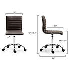 Alternate image 3 for Edgemod Risa Task Chair in Brown