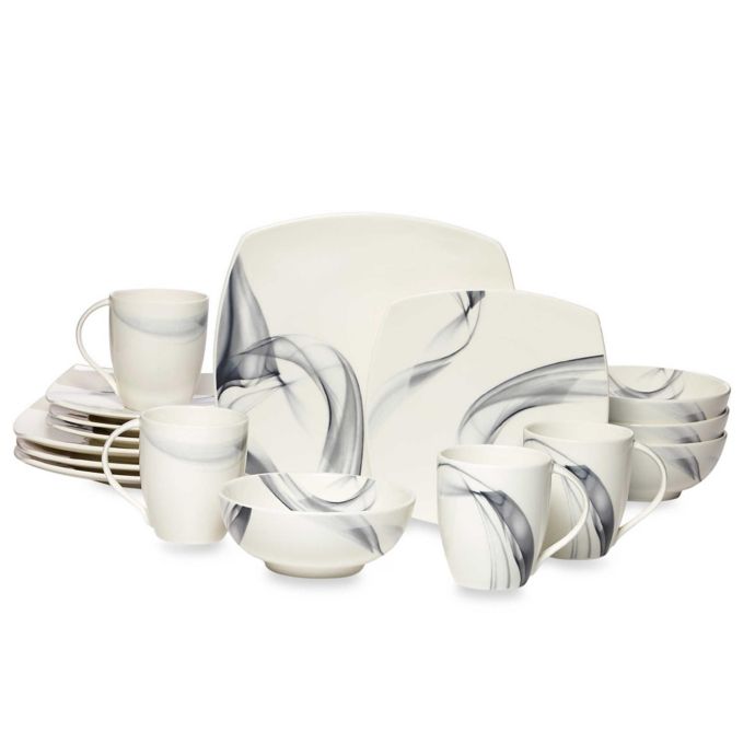 Mikasa® Kya Smoke 16 Piece Dinnerware Set Bed Bath And Beyond 