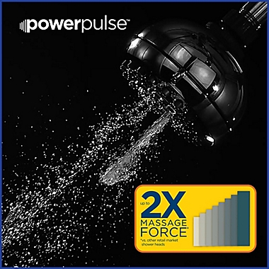 Waterpik&reg; PowerPulse Massage 7-Spray Showerhead in Chrome. View a larger version of this product image.