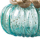 Alternate image 2 for Glitzhome Decorative Glass Pumpkin in Blue