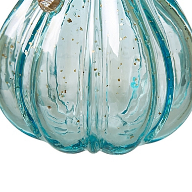 Glitzhome Decorative Glass Gourd in Blue. View a larger version of this product image.