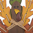 Alternate image 2 for Glitzhome 20-Inch &quot;Give Thanks&quot; Wooden Turkey Wall D&eacute;cor