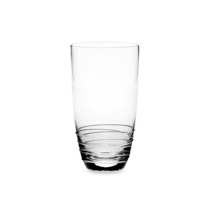 Mikasa® Swirl 20Ounce Highball Glass in White Bed Bath & Beyond