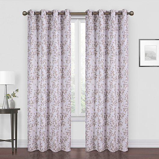 Alternate image 1 for Myles 108-Inch Grommet Room Darkening Window Curtain Panel in Taupe (Single)