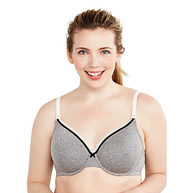 Motherhood Maternity&reg; 36DDD Full Coverage Maternity and Nursing Bra in Grey. View a larger version of this product image.