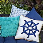 Alternate image 1 for W Home&trade; Medford Square Indoor/Outdoor Throw Pillow in Navy