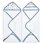 Alternate image 0 for aden + anais&reg; Essentials Hit The Road 2-Pack Hooded Towels in Blue