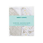Alternate image 1 for aden + anais&trade; essentials Starry Star 2-Pack Hooded Towels in Grey