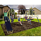 Alternate image 1 for Sportspower Super Star Metal Swing and Slide Set in Blue/Yellow