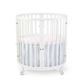 Stokke Sleepi Mini With Drape Rod And Mattress In Hazy Grey