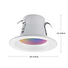 Alternate image 5 for Globe Electric Wi-Fi App Compatible Smart 4" Ceiling-Mount Integrated LED Retrofit Recessed Light