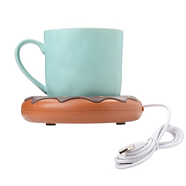 Donut USB Mug Warmer in Brown. View a larger version of this product image.
