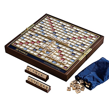 Scrabble Deluxe Travel Edition Board Game Family Road Trip Vacation Free Ship 