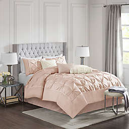 Madison Park® Laurel 7-Piece Queen Comforter Set in Blush