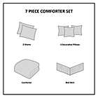 Alternate image 1 for Madison Park Laurel 7-Piece King Comforter Set in Taupe