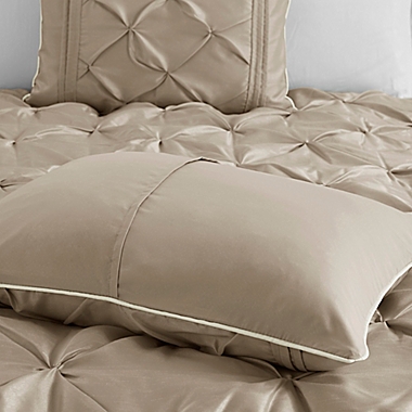 Madison Park Laurel 7-Piece King Comforter Set in Taupe. View a larger version of this product image.
