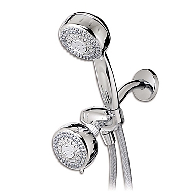 Waterpik PowerSpray 5-Spray Dual Showerhead in Chrome. View a larger version of this product image.