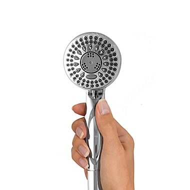 Waterpik PowerSpray 5-Spray Dual Showerhead in Chrome. View a larger version of this product image.