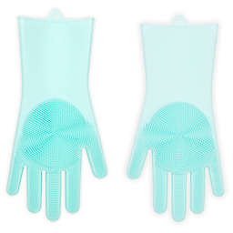 Kikkerland® Designs 2-Piece Silicone Scrubbing Gloves Set