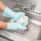Alternate image 2 for Kikkerland&reg; Designs 2-Piece Silicone Scrubbing Gloves Set