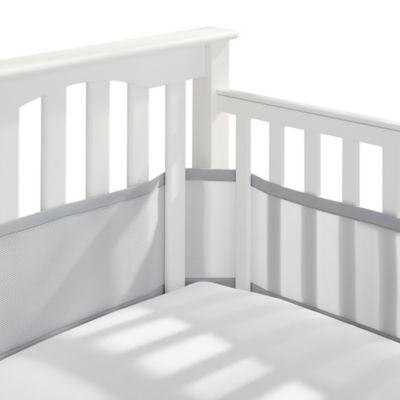 BreathableBaby&reg; Mix & Match Breathable Mesh Crib Liner in Grey Mist