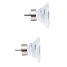 Cambria® Premier Clear Arc Finals in Brushed Nickel (Set of 2)