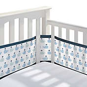 BreathableBaby&reg; Breathable Mesh Crib Liner in Little Whale/Navy