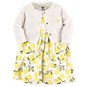 Hudson Baby&reg; Size 5T 2-Piece Lemon Dress and Cardigan Set in Yellow