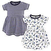 Hudson Baby&reg; 2-Pack Blueberries Casual Dress in Blue/White