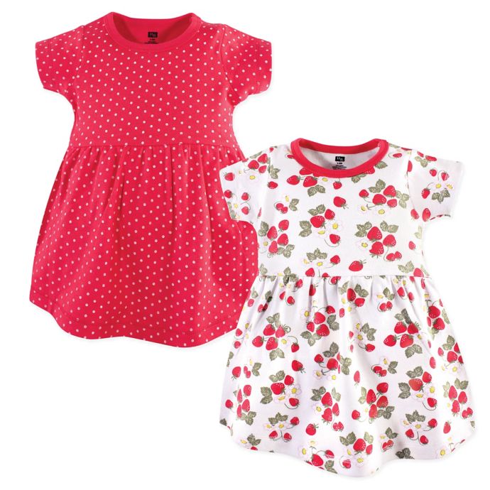 Hudson Baby® 2-Pack Strawberries Dresses in Red | buybuy BABY
