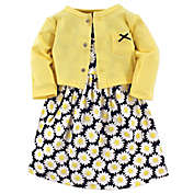 Hudson Baby&reg; Size 18-24M 2-Piece Daisy Dress and Cardigan Set in Yellow