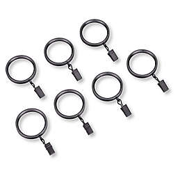 Cambria® Vista Clip Rings in Black (Set of 7)