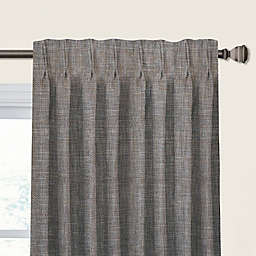 Tweak 63-Inch Pinch Pleat/Back Tab Window Curtain Panel in Bluestone