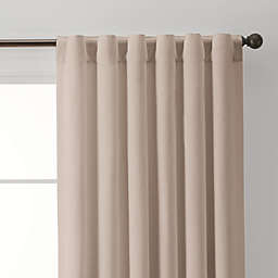 Linen Rod Pocket/Back Tab Window Curtain Panel (Single)