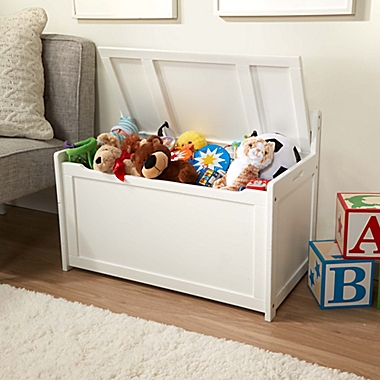 Melissa &amp; Doug&reg; Wooden Toy Chest in White. View a larger version of this product image.