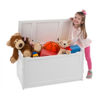 Melissa &amp; Doug&reg; Wooden Toy Chest in White. View a larger version of this product image.