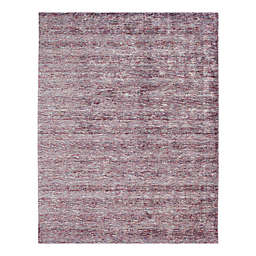 Aero Wisteria Handcrafted Rug in Red